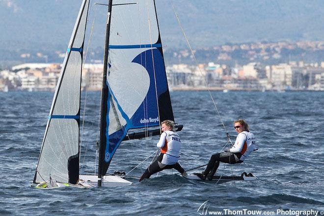 2013 Trofeo SAR Princess Sofia MAPFRE; 49FX &copy; Thom Touw http://www.thomtouw.com